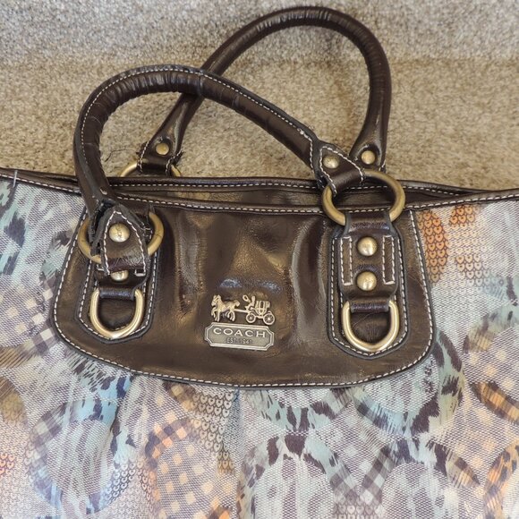 Coach Patchwork Signature Tote Shoulder Bag - Picture 2 of 15